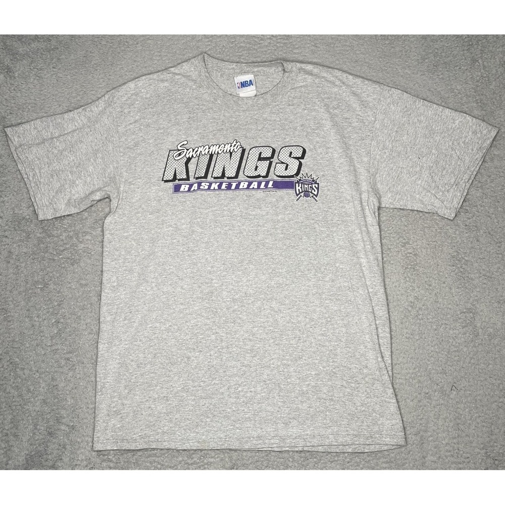 Sacramento Kings Basketball NBA Merchandise TShirt Adult Large Gray VF Imagewear